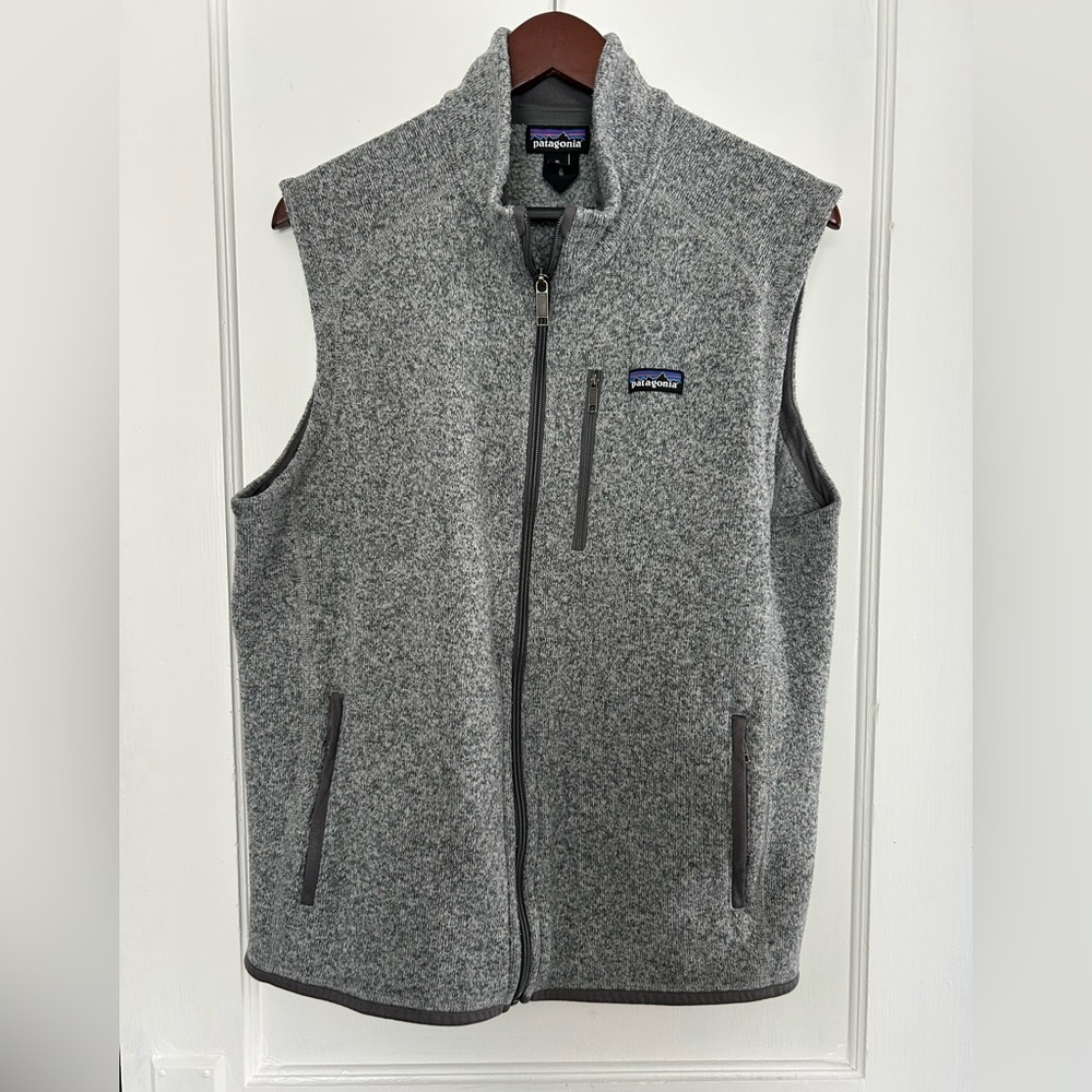 Patagonia Men's Gray Fleece Vest, XL
